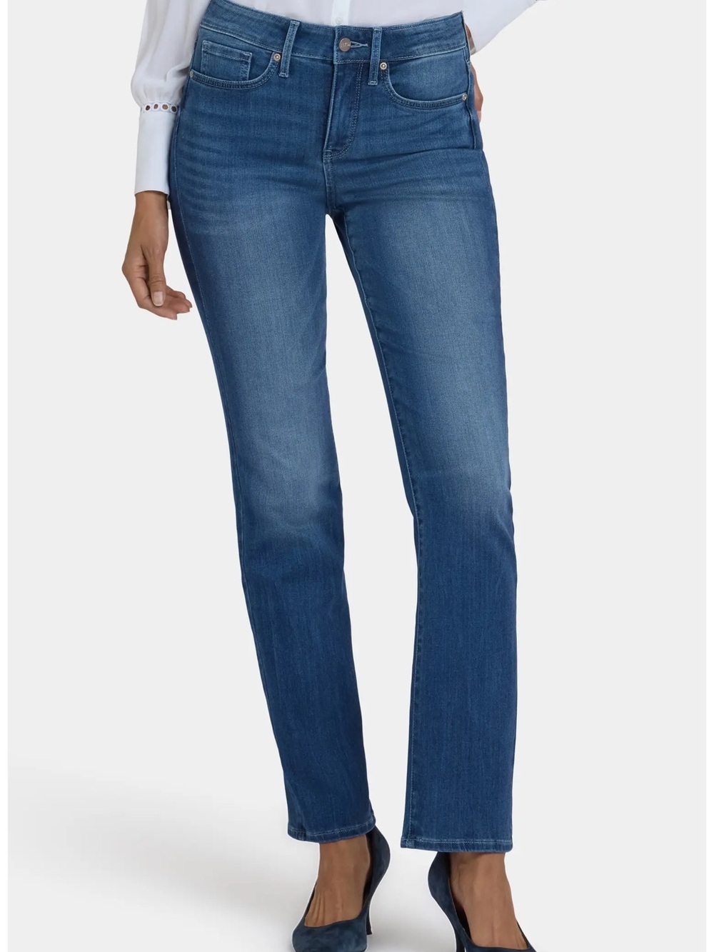 NYDJ Marilyn Straight Jeans 12 Petite